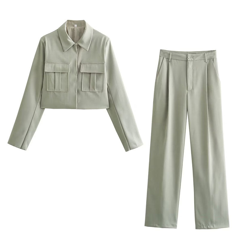 Fudus | Elegantes Trendiges Sommer Satz (blazer + Hose)