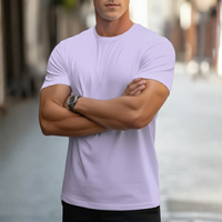 Fabian | Herren Rundhals T-Shirt Slim Fit Kurzarm in Lila