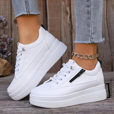 Stilvolle Einfarbige Sneaker für Damen | Ideal für jeden Tag