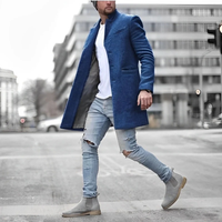 Felix | Herren Slim Fit Jacke in Midi Länge in Blau