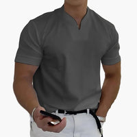 Herrenpoloshirt Moderne Stil Elegant für Entspannte oder Stilvolle Erscheinung in Dunkelgrau