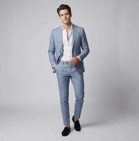 Édouard | Herren Anzug Set Slim Fit Zweiteilig Business Elegant Modern in Grau