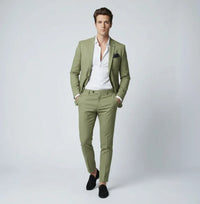 Édouard | Herren Anzug Set Slim Fit Zweiteilig Business Elegant Modern in Grün