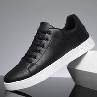 Florian | Herren Schnürung Low-Top Sneaker in Schwarz