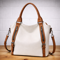 Franka | Damen Schultertasche mit Verstellbarem Riemen in Weiß