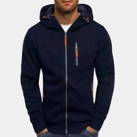 Franz | Herren Weicher Kapuzen Hoodie in Marineblau