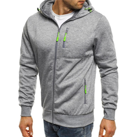 Franz | Herren Weicher Kapuzen Hoodie in Hellgrau