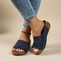 Delilah | Ergonomische Sandale mit weichem Fußbett in Blau
