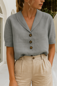 Frida | Trendiges lässiges T-Shirt in Grau