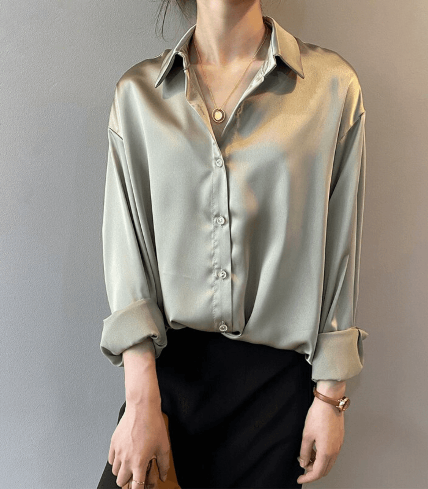 Arilda® | Satin-Seidenbluse