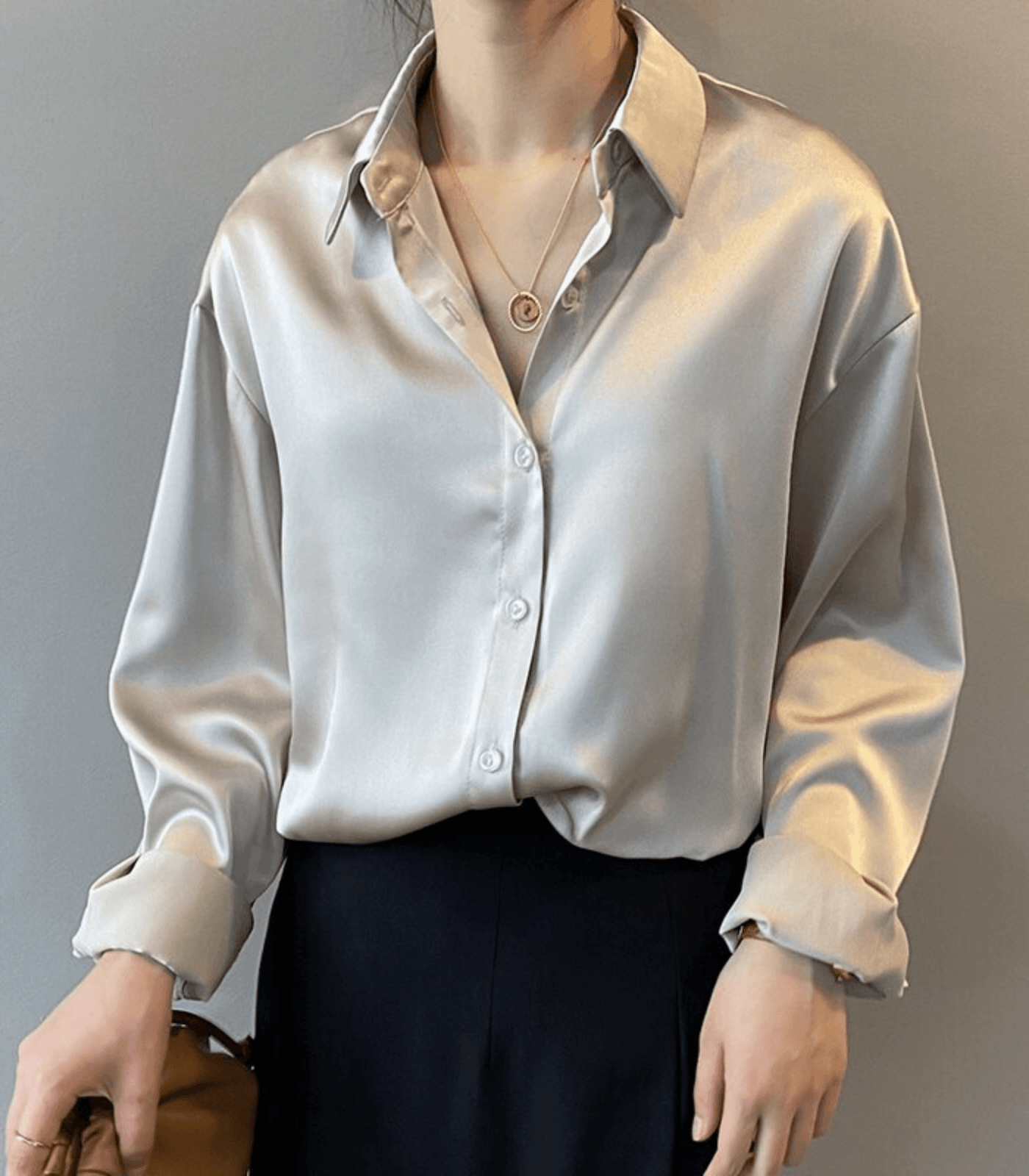 Arilda® | Satin-Seidenbluse