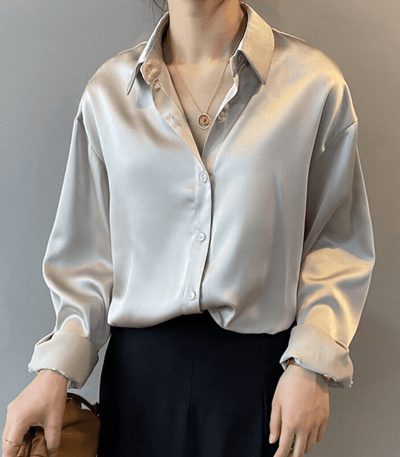 Arilda® | Satin-Seidenbluse