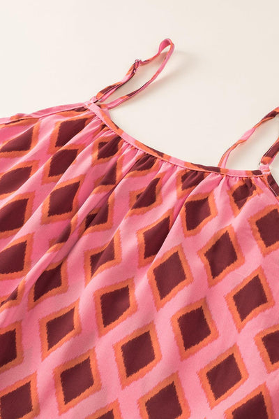 Fudus | Maxikleid Mit Geometrischem Muster Und Ohne Ärmel