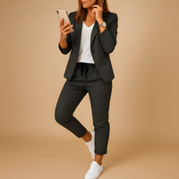 Aletha - Eleganter Damenblazer mit Hose in Grau