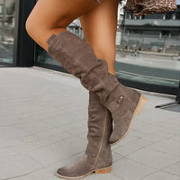 FELICIA  -  luxuriösen Leder Damenstiefel in Chatin