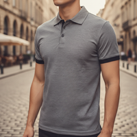 Lennart | Herren Kurzarm Poloshirt Regular Fit in Dunkelgrau