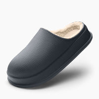 Nicole - Bequeme und warme Sandalen in Dunkelblau