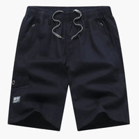 Lässige, sportliche Herren-Shorts mit Cargotasche und modernem Look in Schwarz