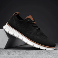 Dominik | Herren Orthopädische Slip On Wandel Schuhe in Schwarz