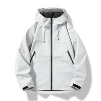 Heinrich | Herren Wasserdichte Shell Jacke mit Kapuze in Weiß