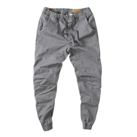 Herren Cargo-Hose mit elastischem Beinabschluss in Grau