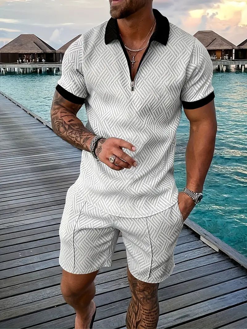 Fudus | Casual Sommer Shirt und Shorts Set
