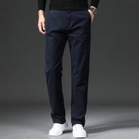 Herren Chino-Hose mit regulärer Passform in Marineblau