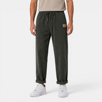 Herren-Cordhose mit geradem Bein in Grün