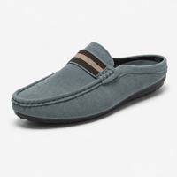 Herren-Mokassin-Slipper aus Wildleder in Blau