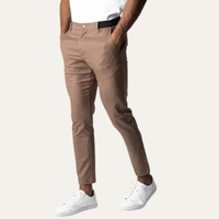 Herren Slim Fit Chino-Hose in Braun