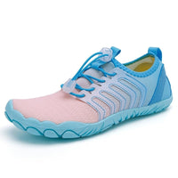 Herren Slip-on Aqua-Schuhe mit Kordelzug in Hellblau