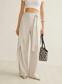 Calla | Damen Weite Hose in Aprikose