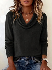 Emma | Damen-Langarmpullover in Schwarz