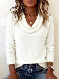 Emma | Damen-Langarmpullover in Weiß