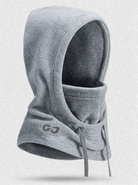 Winterhut mit integrierter Maske für Extremwetter mit vollständiger Abdeckung in Grau