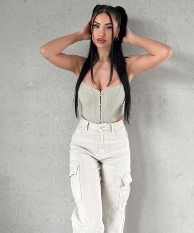 Birgitta® | Cargohose Eva Creme