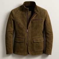 Plamen – Wildleder Jacke Mit Taschen in Braun