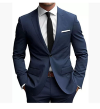 Elias | Herren Frühjahr Slim Fit Anzug Elegant Modern Business Leicht in Marineblau