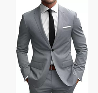 Elias | Herren Frühjahr Slim Fit Anzug Elegant Modern Business Leicht in Grau