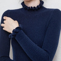EMILIA – Herbstpullover aus weichem Stoff in Auburn