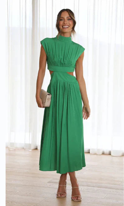 Maxikleid mit Cut-Out-Taille für Damen