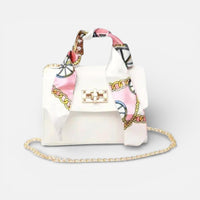 Chloé | Damen Schultertasche Tuchgriff Kettenriemen Elegant Luxe Statement in Weiß