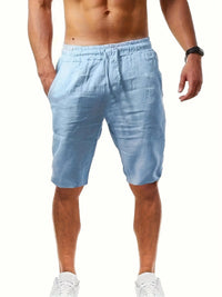 Kurze Hose mit elastischem Bund für Herren | Ideal für den Sommer in Himmelblau