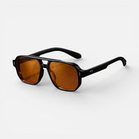 Felix | Herren Sonnenbrille Rechteckig Modern UV-Schutz Maskulin Trend in Orange
