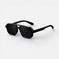 Felix | Herren Sonnenbrille Rechteckig Modern UV-Schutz Maskulin Trend in Schwarz