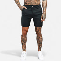 Baptiste | Herren Slim Fit Chino Shorts Baumwolle Sommer Casual Modern in Schwarz