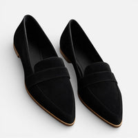Léa | Damen Orthopädische Loafer Leopard Spitz Statement Komfort Trend in Schwarz