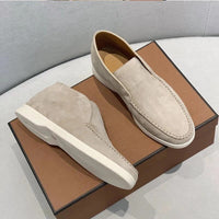 Marco | Herren Wildleder Slipper Slip On Komfort Lässig Elegant in Beige