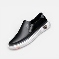 Simon | Herren Slip-On Sneaker Minimalistisch Clean Urban Komfort in Schwarz