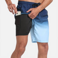 Thibault | Herren Badehose Handy-Tasche Praktisch Sommer Strand Komfort in Marineblau